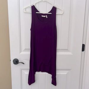 Long purple tank top